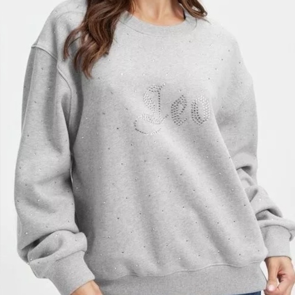Good American Gray Leo Sweatshirt - Picture 1 of 11